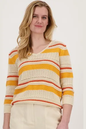 Liberty Island Gehaakte pull met kleuraccenten