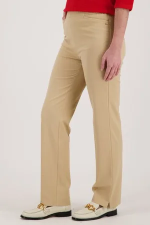 Claude Arielle Geklede broek met een elastische taille