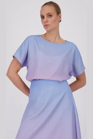 D Auvry Lila dégradé blouse