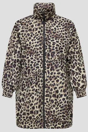 ONLY Halflange jas met luipaardprint