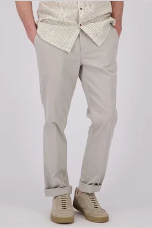 Dansaert Blue Lichtbeige chino met elastische tailleband