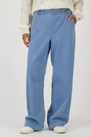 JDY Wijde blauwe jeans