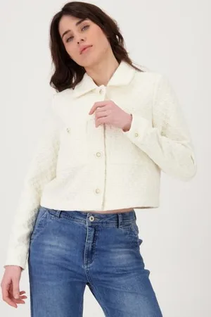 Geisha Ecru bouclé vest