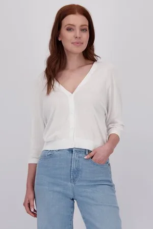 Libelle Witte cardigan met V-hals