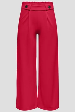 JDY Wijde rode broek