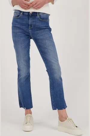 Liberty Island Donkerblauwe jeans - Fanny - Slim cropped fit