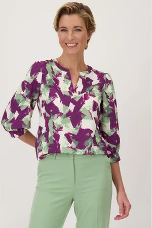 Claude Arielle Paars-groene blouse