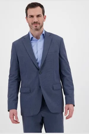 Dansaert Black Mediumblauwe kostuumvest - comfort fit