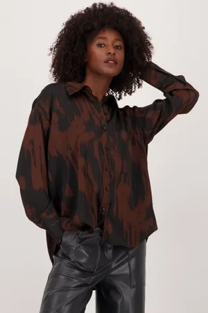 JDY Zwarte blouse met zijdelook
