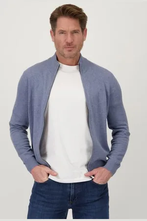 Dansaert Blue Blauwe cardigan met rits