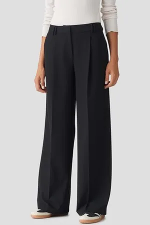 Opus Zwarte wijde broek