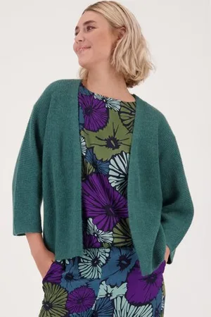 Libelle Groene gebreide cardigan