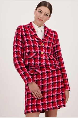 More & More Korte geruite blazer