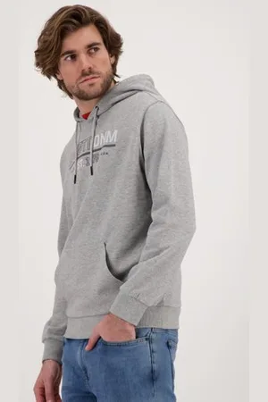 Ravøtt Grijze hoodie met opdruk