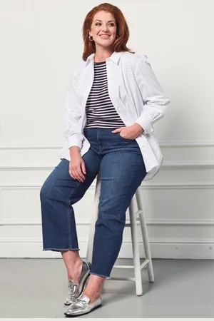 More & More Witte hemdblouse