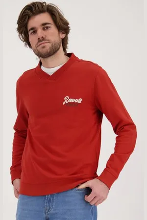 Ravøtt Rode sweater met V-hals