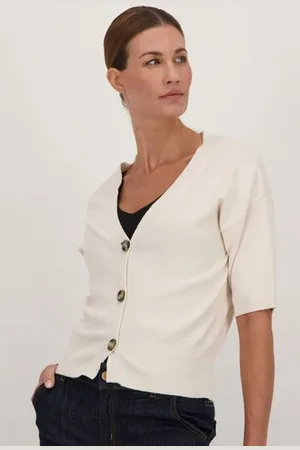 More & More Cardigan met korte mouwen