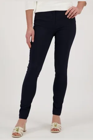 Claude Arielle Navy broek - slim fit