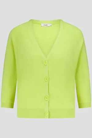 Libelle Groene cardigan met V-hals