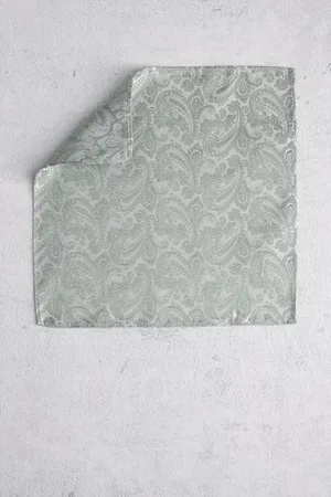 Liberty Island Groene pochet met paisley print