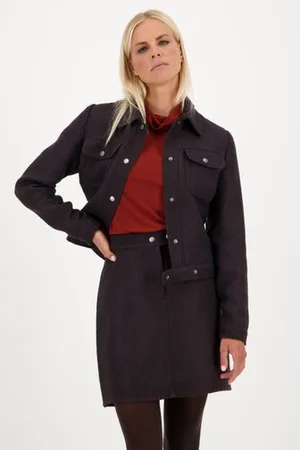 LOUISE Donkerbruine vest