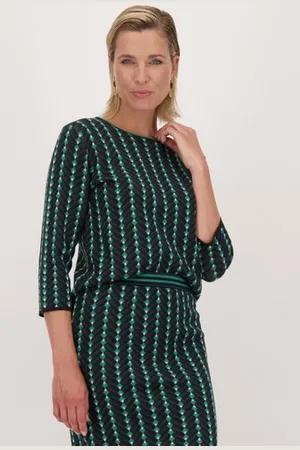 Claude Arielle Groene trui in fijn tricot