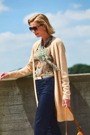 Claude Arielle Fijne blouse met paisley print