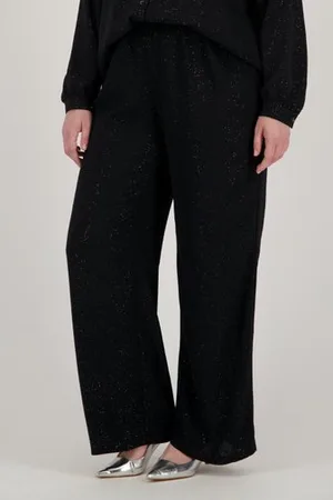 ONLY Zwarte wijde broek met glitters