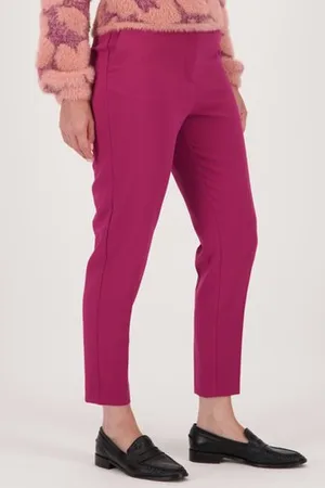 D Auvry Geklede fuchsia broek