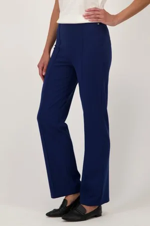 Claude Arielle Blauwe broek met stretch