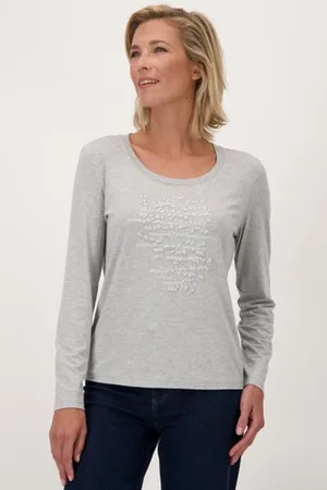 Claude Arielle T-shirt met glitterend motief