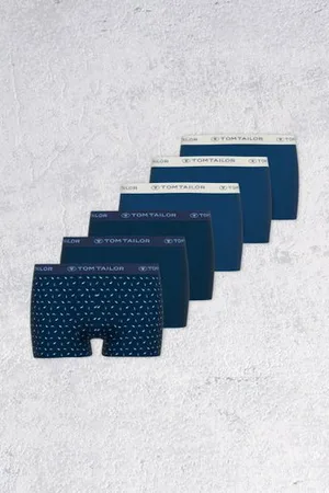 TOM TAILOR Donkerblauwe boxers - Trunk Pants - Set van 6