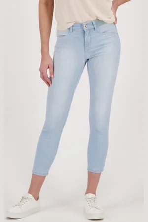 Angels Lichtblauwe jeans met elastische taille - slim fit