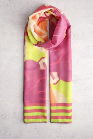 Libelle Kleurrijk sjaaltje met abstracte bloemenprint