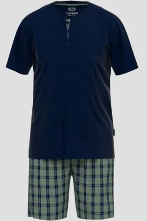 Liberty Island Blauwe pyjamaset met T-shirt en short