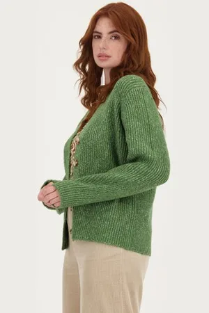 Libelle Zachte donkergroene cardigan