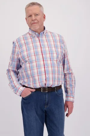 Dansaert Blue Geruit hemd - Comfort fit