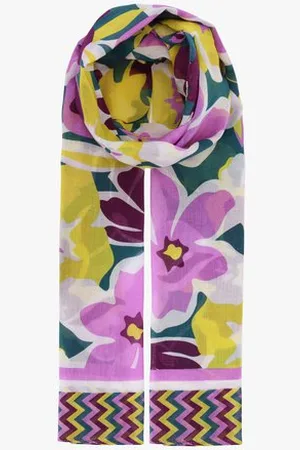 Libelle Sjaaltje met kleurrijke bloemenprint