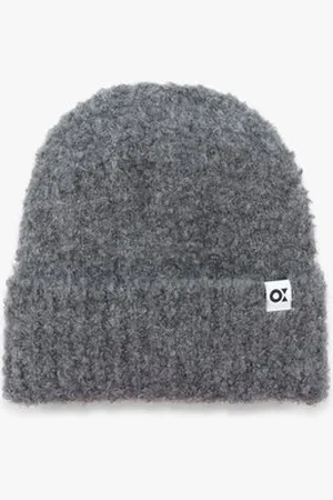 Opus Grijze teddy muts