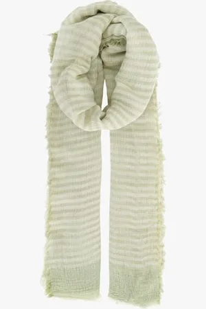 Liberty Island Beige gestreepte sjaal