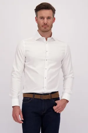 Dansaert Black Hemd met fijne structuur - Slim fit