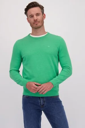 Dansaert Blue Groene trui met ronde hals