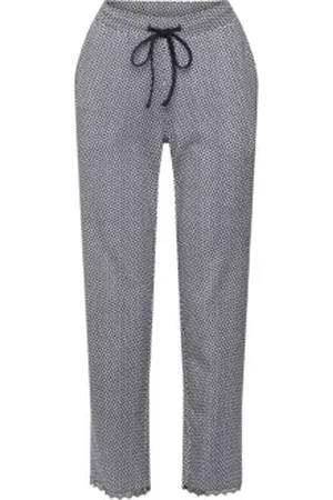ESPRIT Jersey broek met print en kant