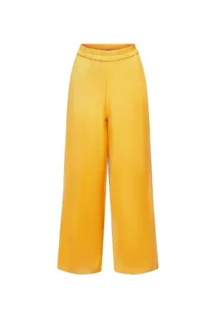 ESPRIT Broek met wijde pijpen, LENZING™ ECOVERO™