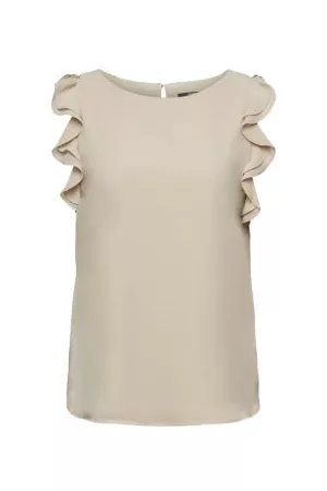 ESPRIT Chiffon blouse met ruches