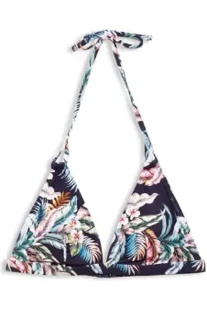 ESPRIT Gerecycled: haltertop met tropische print
