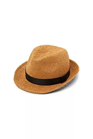 ESPRIT Heren Hoeden - Geweven trilby hoed