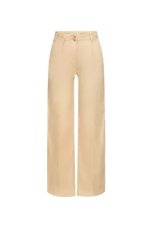 ESPRIT Chino broek met wijde pijpen