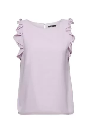 ESPRIT Chiffon blouse met ruches