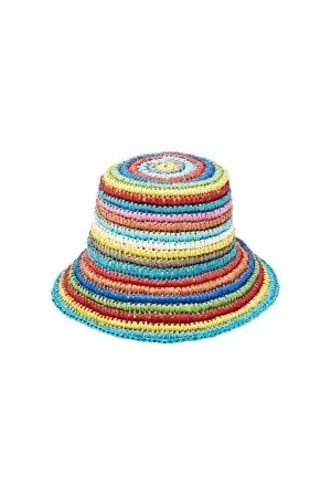 ESPRIT Dames Buckethat - Raffia bucket hat
